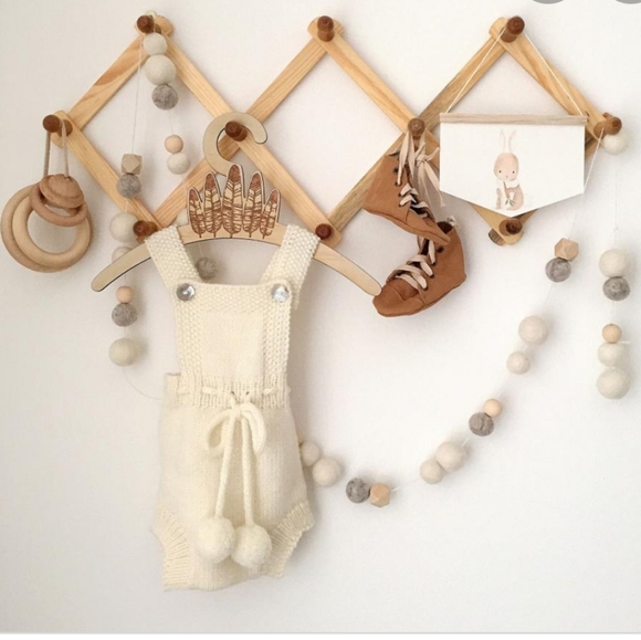 Vintage Other - Pair of vintage miniature wooden accordion peg racks